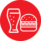 Eats drinks at MB2 Entertainment Bakersfield